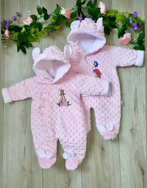 Jemima Puddleduck All In One Snowsuit - Pink