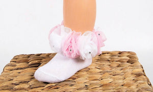 beau kid rose bud diemante tutu socks gillytots childrens boutique 