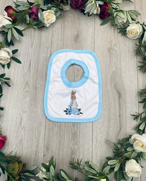 Peter Rabbit Boys Blue Trim Bib