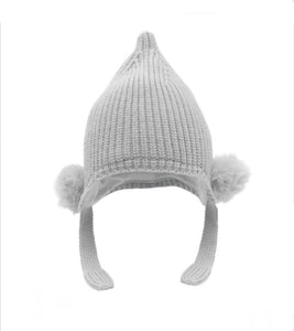 hat with poms pom pom hat baby boys grey hats 