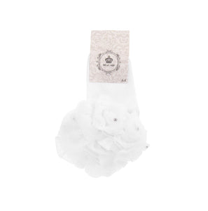 tutu rose bud ankle socks ivory gems attached tutu socks beau kid gillytots childrens boutique
