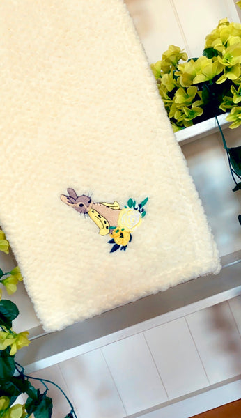 Flopsy Lemon Fleece Soft Touch Blanket