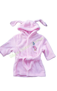 jemima puddleduck soft fleece dressing gown pink peter rabbit baby clothes 