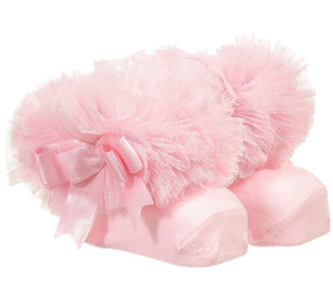 pink tutu couche tot couchetot frilly frill bow girls baby socks beau kid mintini