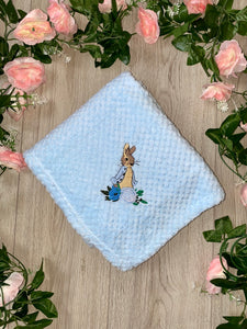 peter rabbit soft fleece blanket accessories blue baby clothes beatrix potter 