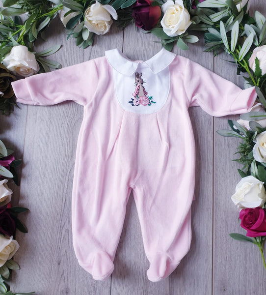 flopsy bunny baby girls velour beatrix potter collection 