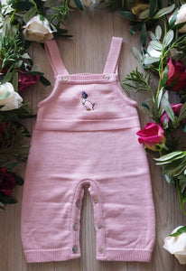 jemima puddleduck little lady all in one romper dungaree outfit pink knitred baby girls clothes 