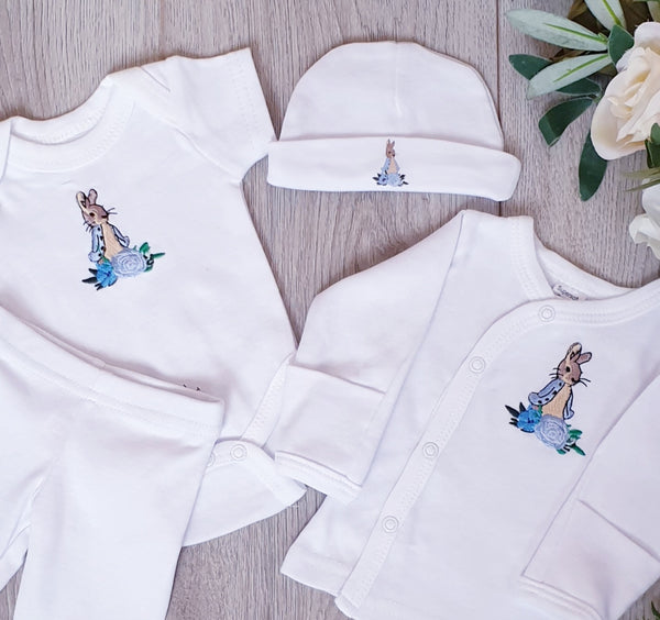 Premature Baby Boys Peter Rabbit Set hospital  set White