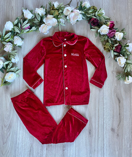 Unisex Red Pyjama Set