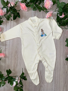 peter rabbit all in one lemon babygrow beatrix potter peter rabbit 