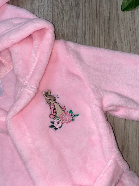 Flopsy Bunny Soft Touch Dressing Gown - Pink