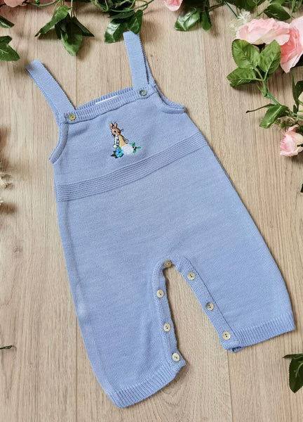 dandelion fine knitted dungerees peter rabbit beatrix potter range premature baby small baby tiny baby 