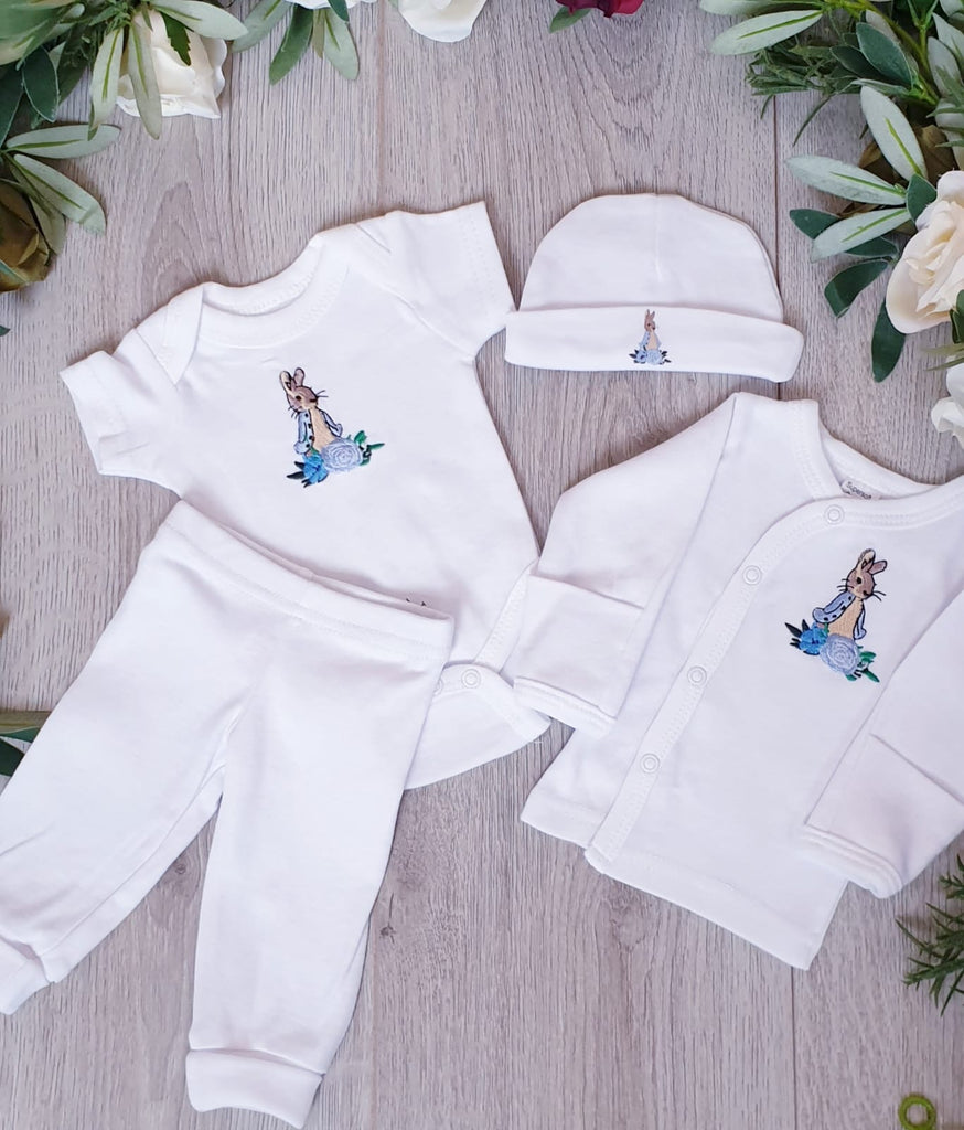 Premature Baby Boys Peter Rabbit Set hospital set White Gillytots Children s Boutique