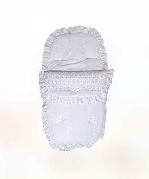 Unisex White Cosy Toes Footmuff