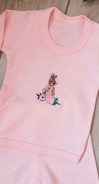 Flopsy Bunny Soft Stretch Jersey Pyjamas Loungewear Set