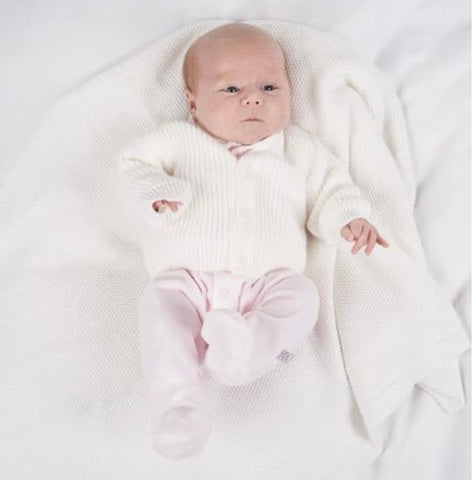 dandelion ribbed white cardigan premature tiny baby small baby unisex cardigan 