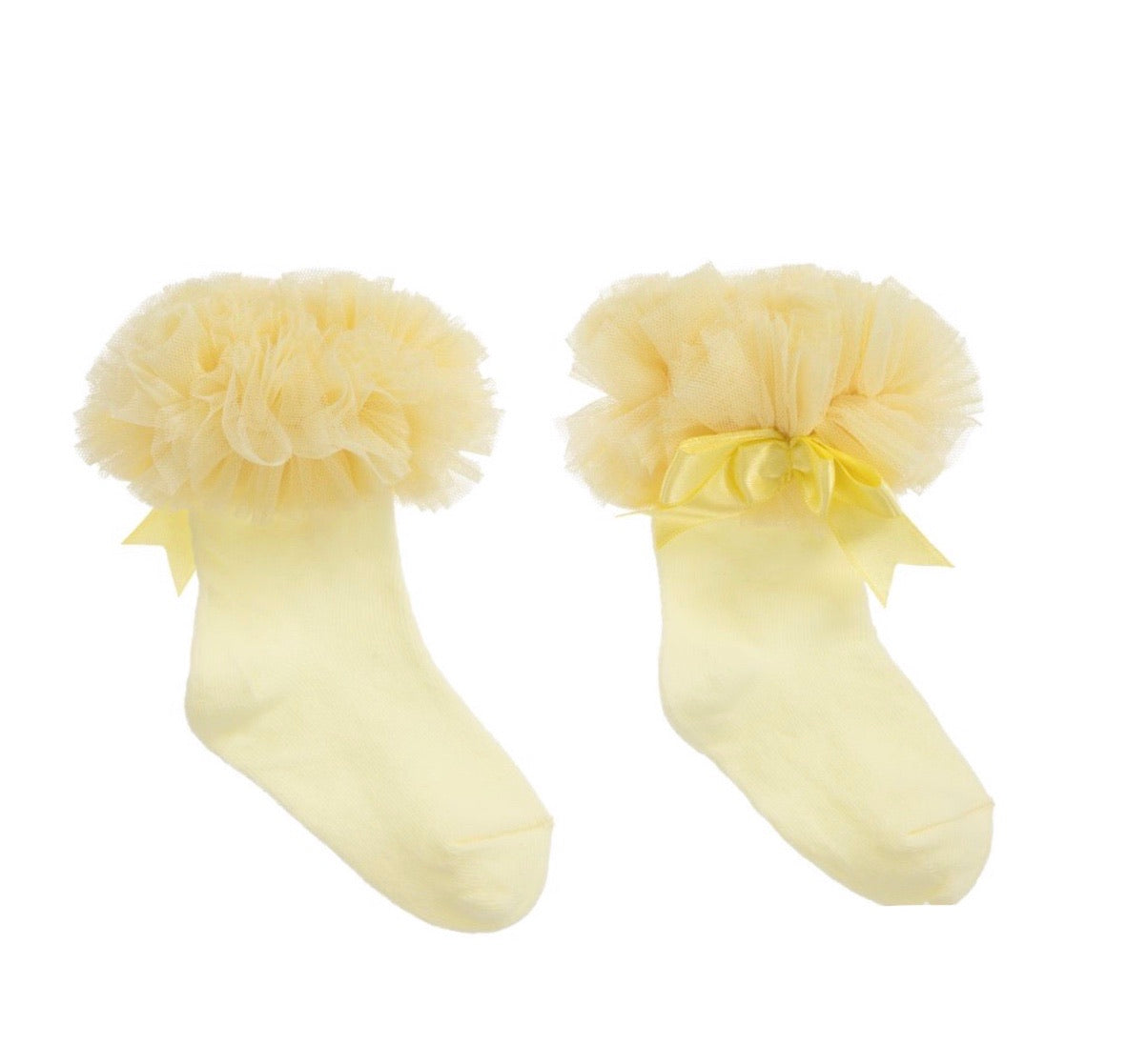 beau kid tutu socks lemon yellow beau kid