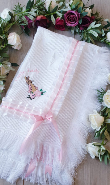 flopsy bunny luxury blanket shawl beatrix potter flopsy gillytots