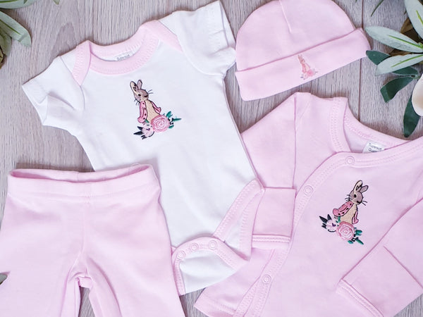 Tiny Baby Flopsy Bunny Baby Girls Set - Pink