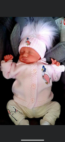 Dandelion beatrix potter Jemima Puddleduck collared Cardigan - Pink