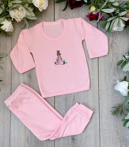 flopsy bunny baby girls long sleeve top and bottoms pjyarmas loungewear flopsy bunny beatrix potter baby clothes baby wear gillytots 
