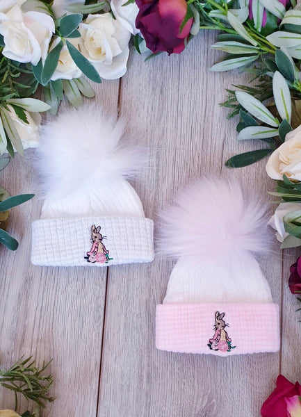 flopsy bunny beatrix potter newborn pom pom hats 