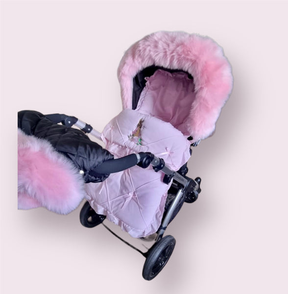 Flopsy Bunny Baby Pink Footmuff Cosy Toes Pram Cover