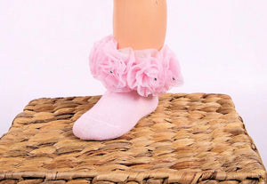 beau kid pink rose bud tutu socks with diamanties gillytots childrens boutique 