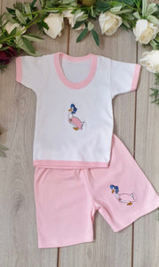 jemima puddleduck top and shorts set pink beatrix potter 