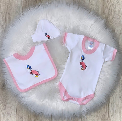 jemima puddleduck vest bib hat baby set babyclothes baby clothes 