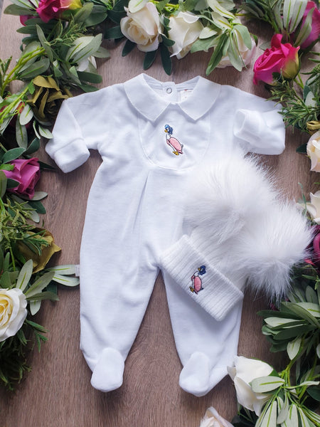 beatrix potter jemima rabbit puddleduck all in one outfit 