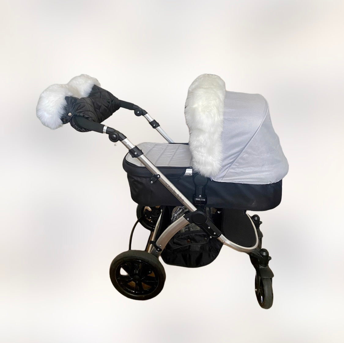 Extra Faux Fur Pram hood Trim/Handmuff - Polar Bear White