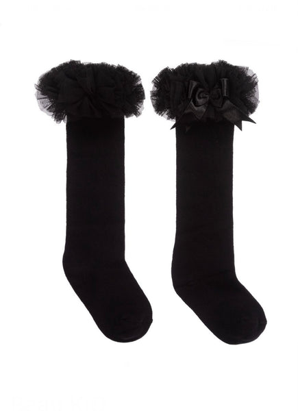 Beau Kid Tutu Knee Socks - Black