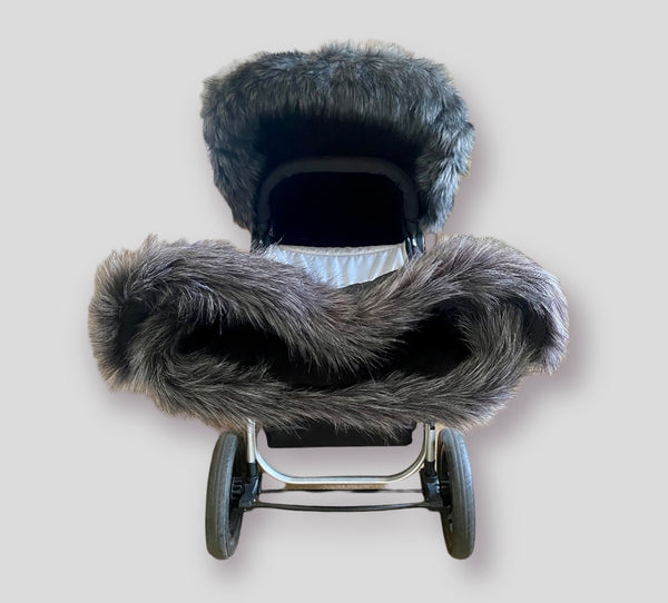 Extra Fur Hood Trim/Handmuff - Pewter