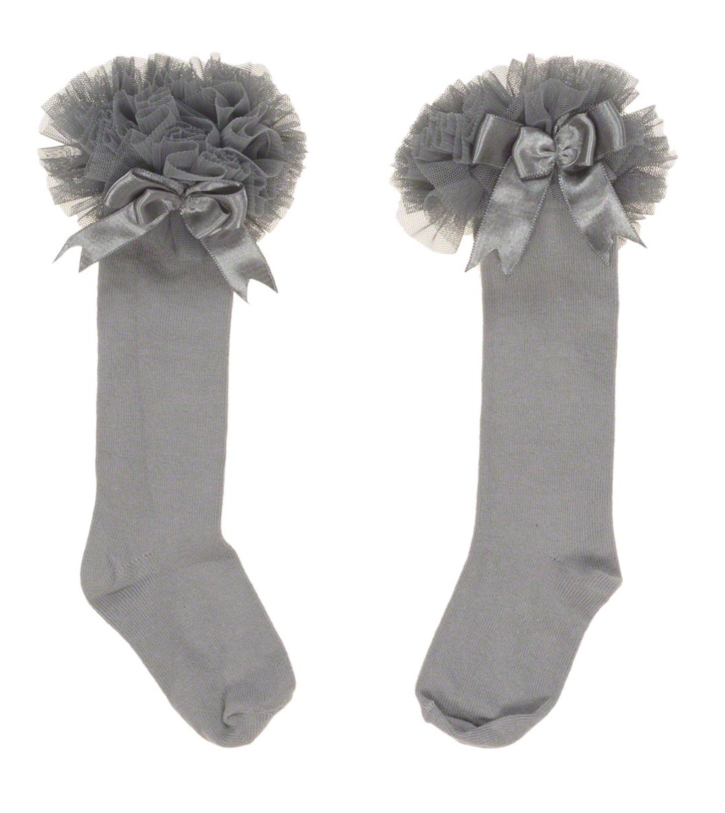 Caramelo kids Grey Long Tutu Socks