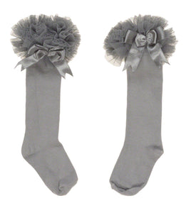 Caramelo kids Grey Long Tutu Socks