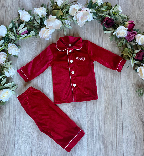 Unisex Red Pyjama Set